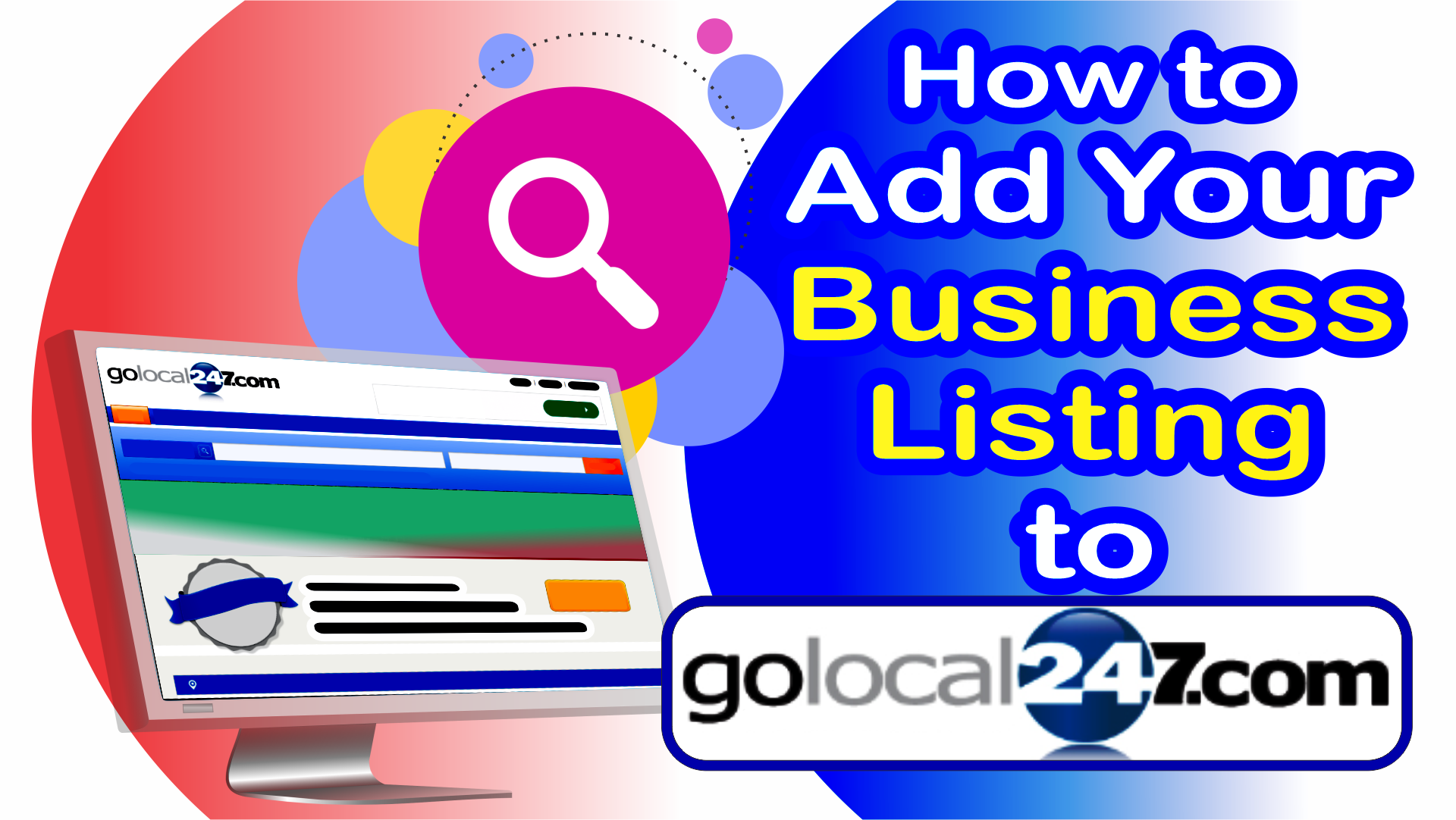 How to Add GoLocal247 Business Listing